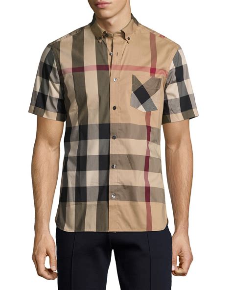 mens small burberry shirt|burberry men's shirts 3x.